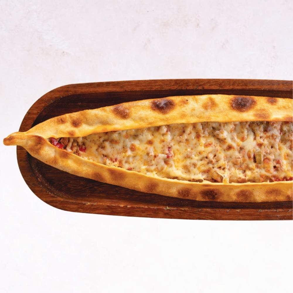 Chopped Meat and Cheese Pita
